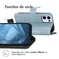 imoshion Étui de télephone portefeuille de luxe Oppo Reno 13 - Bleu clair