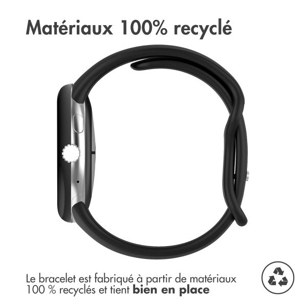 imoshion Bracelet en silicone⁺ Google Pixel Watch / Watch 2 / Watch 3 / Watch 4 (41 mm) - Taille S - Noir