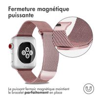 imoshion Bracelet magnétique milanais Apple Watch | 44/45/46/49 mm - Taille M - Rose