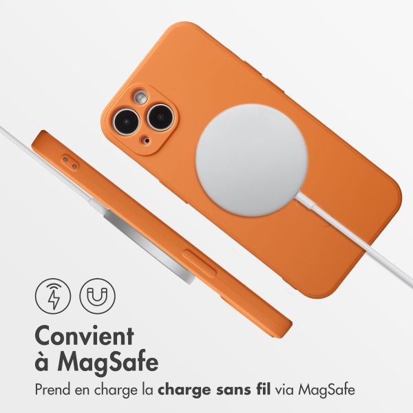 imoshion Coque Couleur avec MagSafe Apple iPhone 14 - Orange