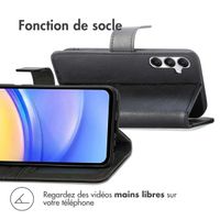 imoshion Étui de télephone portefeuille de luxe Samsung Galaxy A15 (5G/4G) - Noir
