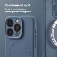 imoshion Coque Couleur avec MagSafe Apple iPhone 15 Pro - Bleu foncé