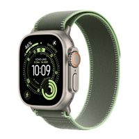 Apple Bracelet Trail Loop Apple Watch | 44/45/46/49 mm - Taille S/M - Neon / Green Natural Titanium