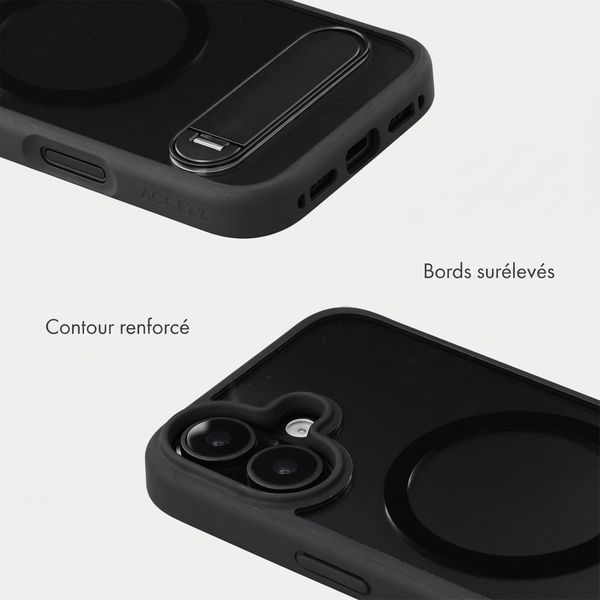 Accezz Coque arrière Hold avec MagSafe Apple iPhone 16 - Black