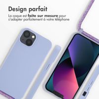 imoshion Coque en silicone avec cordon Apple iPhone 13 - Violet
