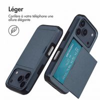 imoshion Coque arrière avec porte-cartes Apple iPhone 18 Pro / 17 Pro - Bleu foncé