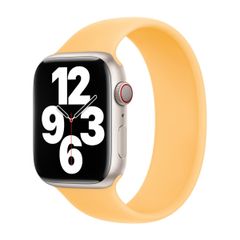 Apple Bracelet Boucle unique en Silicone Apple Watch | 44/45/46/49 mm - Taille 1 - Sunglow