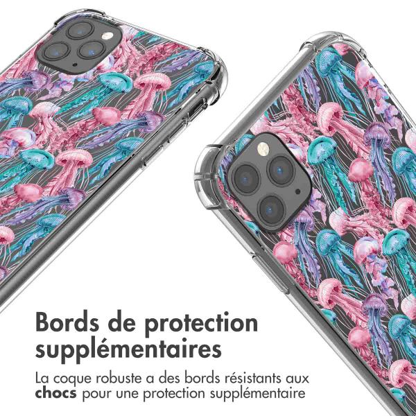 imoshion Coque Design avec cordon Apple iPhone 11 Pro - Jellyfish Watercolor