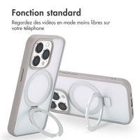 Accezz Coque Ring Stand avec MagSafe Apple iPhone 15 Pro - Gris