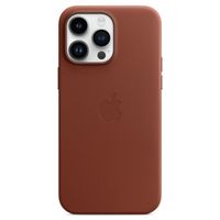 Apple Coque Leather MagSafe Apple iPhone 14 Pro Max - Umber