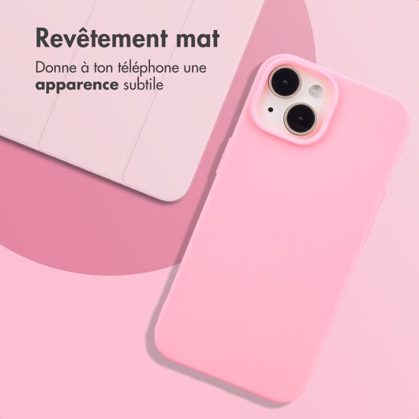 imoshion Coque Couleur Apple iPhone 15 - Bubblegum Pink