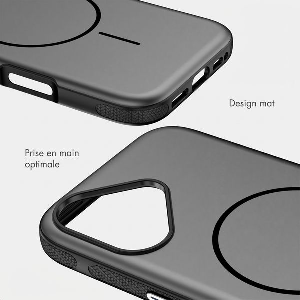 imoshion Coque arrière Color avec Thin MagSafe Ring Apple iPhone 17 - Noir