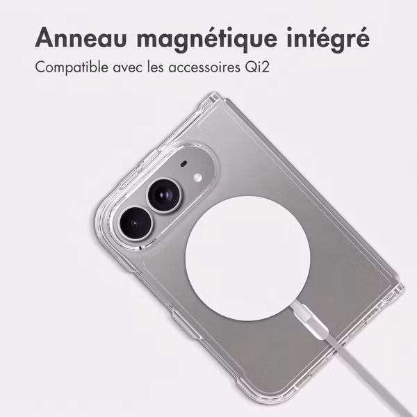 Accezz Coque arrière Xtreme Impact avec MagSafe Apple iPhone Duo - Transparent