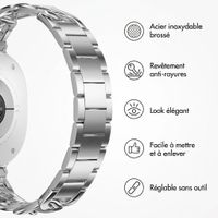 Selencia Bracelet Chain Samsung Galaxy Watch 9 (40/44mm) / Watch 8 (40/44mm) / Classic (46mm) - Argent