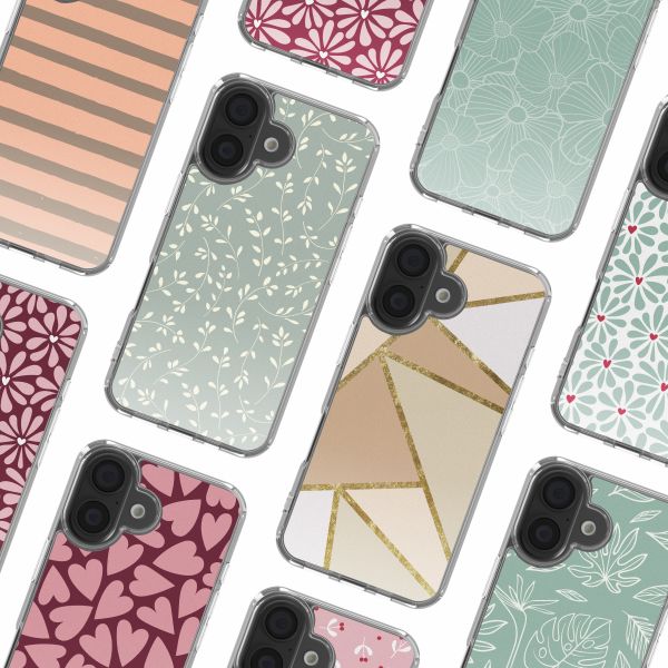imoshion Coque Design Apple iPhone 16 - Smoke Green Flowers