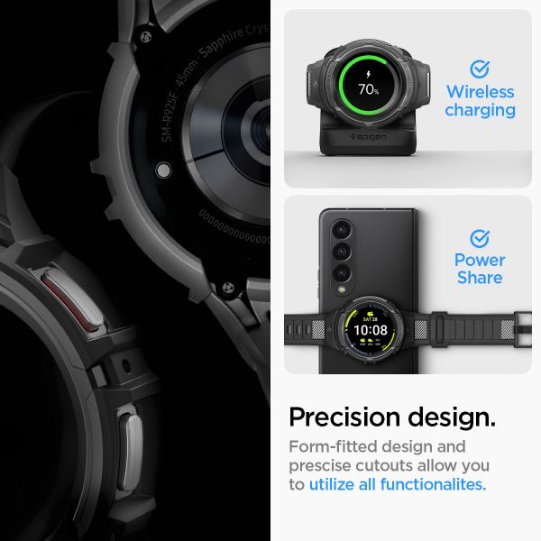 Spigen Coque Rugged Armor™ Pro Samsung Galaxy Watch 5 Pro - 45 mm - Noir