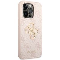 Guess Coque 4G Metal Logo Backcover Apple iPhone 14 Pro - Rose