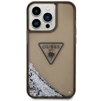 Guess Coque Liquid Glitter Apple iPhone 14 Pro Max - Noir