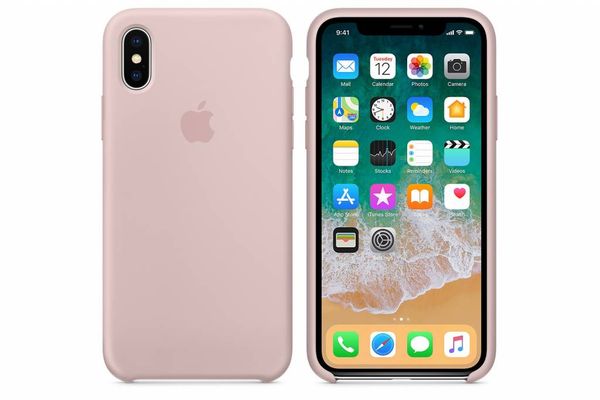 Apple Coque en silicone Apple iPhone X - Pink Sand