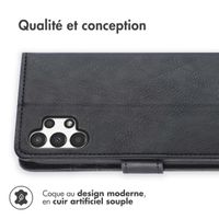 imoshion Étui de télephone portefeuille de luxe Samsung Galaxy A13 (4G) - Noir