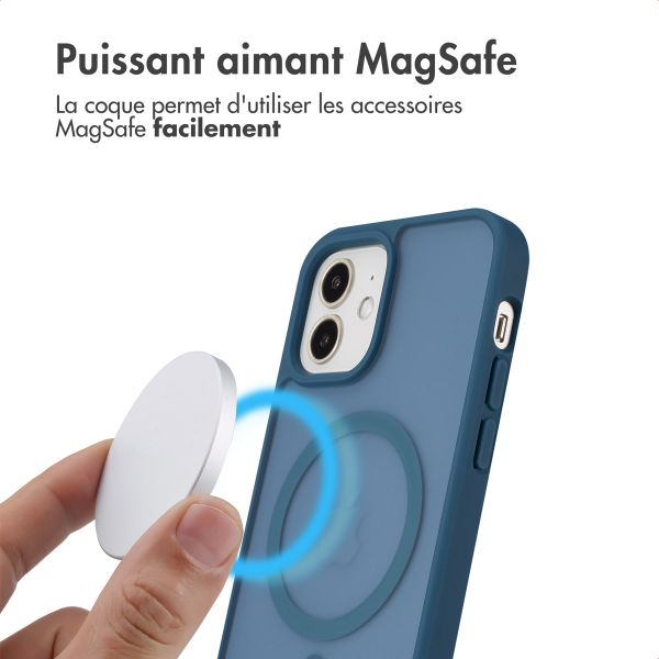 imoshion Coque Color Guard avec MagSafe Apple iPhone 12 (Pro) - Bleu foncé