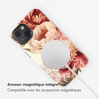 Selencia Coque arrière Vivid avec MagSafe Apple iPhone 13 - Vintage Peony