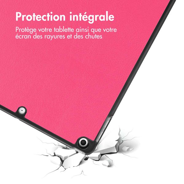 imoshion Coque tablette Trifold Apple iPad 9 (2021) 10.2 pouces / iPad 8 (2020) 10.2 pouces / iPad 7 (2019) 10.2 pouces - Pink