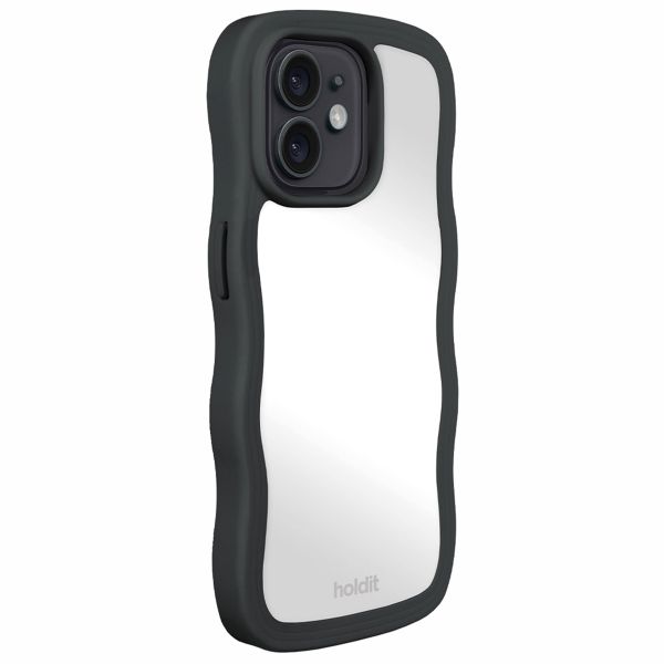 Holdit Coque Wavy Apple iPhone 12 (Pro) - Black / Mirror