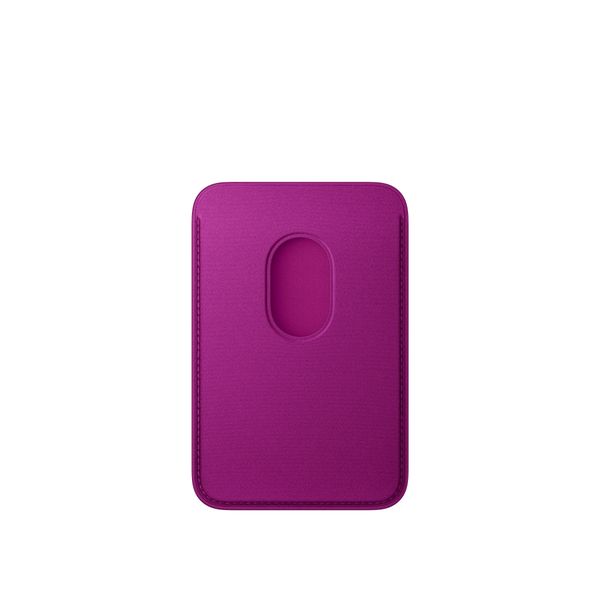 Apple FineWoven Wallet MagSafe avec la fonction 'Localiser' - Magenta