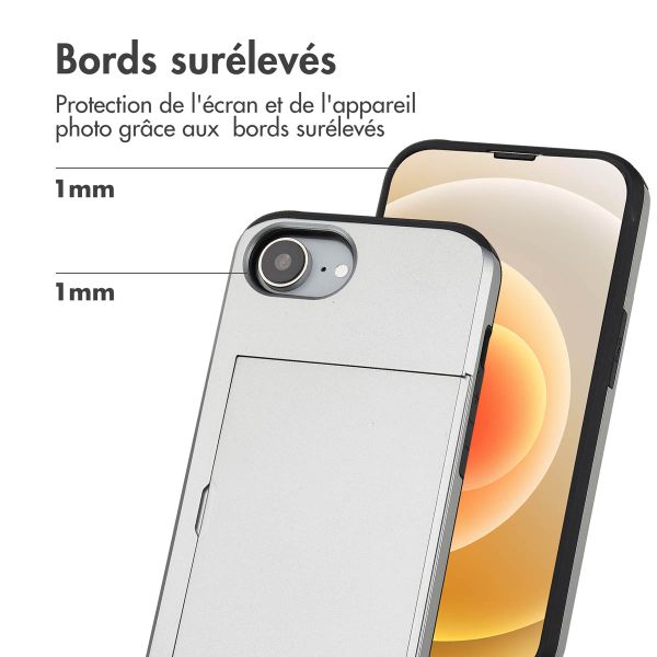 imoshion Coque arrière avec porte-cartes Apple iPhone 17e / 16e - Gris