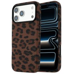 Selencia Coque Sabi imprimé panthère avec MagSafe Apple iPhone 17 Pro Max - Mocha Brown