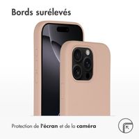 Accezz Coque Liquid Silicone avec MagSafe Apple iPhone 16 Pro - Rose