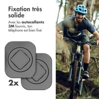 Accezz Support de téléphone EasyLock pour vélo - Rotation à 360° - Universel - Noir