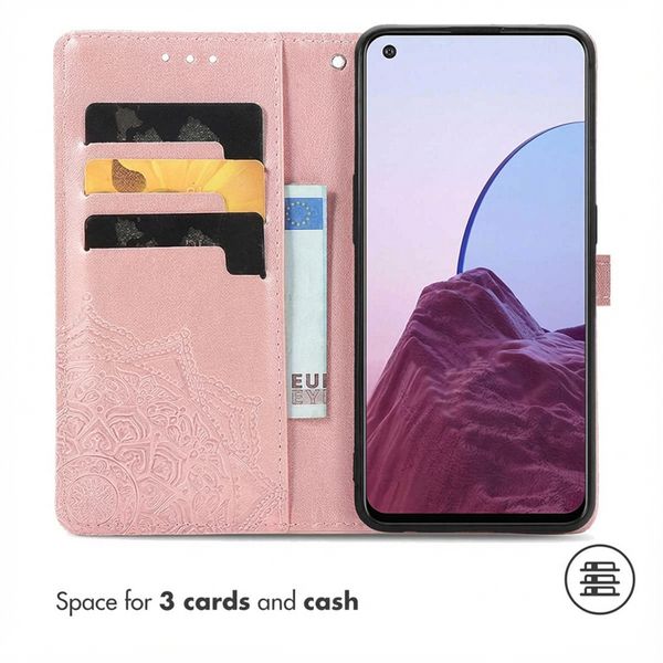 imoshion Etui de télephone Mandala Oppo Reno8 Lite - Rose Doré