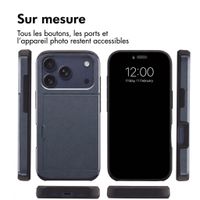 imoshion Coque arrière avec porte-cartes Apple iPhone 18 Pro / 17 Pro - Bleu foncé