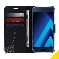 Accezz Étui de télephone Wallet Samsung Galaxy A3 (2017) - Noir
