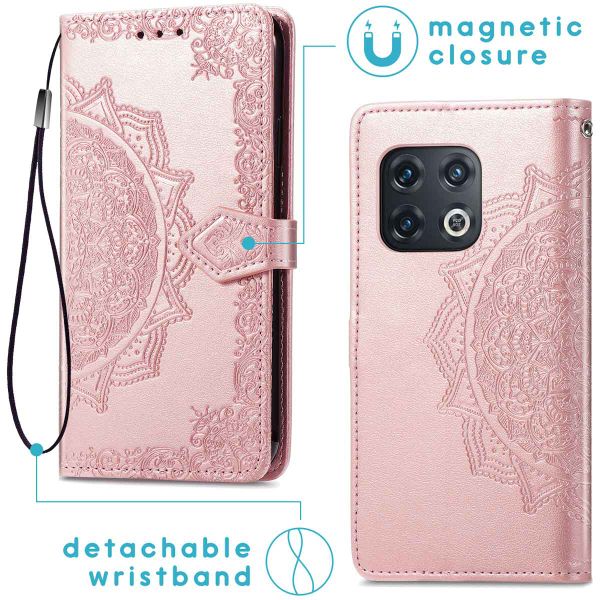 imoshion Etui de télephone Mandala OnePlus 10 Pro - Rose Doré