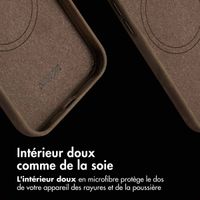 Accezz Coque MagSafe en cuir vintage Apple iPhone 14 Pro - Rustic Brown