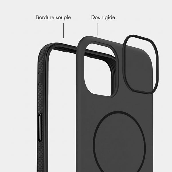 imoshion Coque arrière Color avec Thin MagSafe Ring Apple iPhone 14 / 13 - Noir
