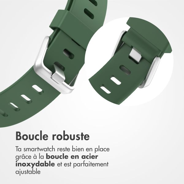 imoshion Bracelet silicone Fitbit Versa / Versa 2 / Versa Lite - Taille S - Vert foncé