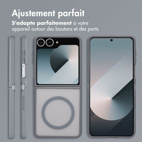 imoshion Coque Color Guard avec MagSafe Samsung Galaxy Z Flip 7 - Gris