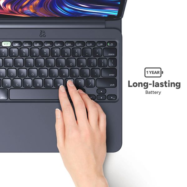 ZAGG Coque clavier tablette Pro Keys 2 Apple iPad Pro 11 (2025) M5 / (2024) M4 - AZERTY / FR - Noir