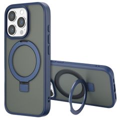 Accezz Coque Ring Stand avec MagSafe Apple iPhone 16 Pro - Bleu