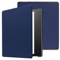 imoshion Étui de liseuse portefeuille Slim Hard Amazon Kindle Oasis 3 - Bleu foncé