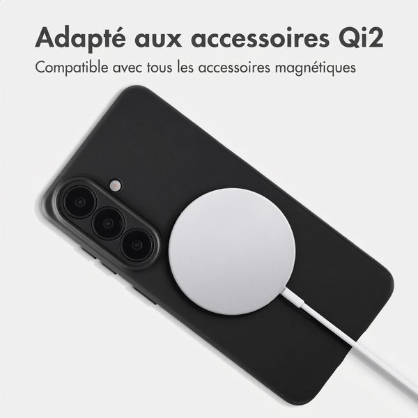 Accezz Coque Grip avec MagSafe Samsung Galaxy S26 - Noir
