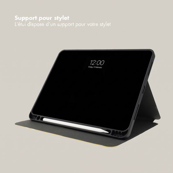 Selencia Coque tablette Vivid Apple iPad Air 11 pouces (2026) M4 / (2025) M3 / (2024) M2 / Air 5 (2022) / Air 4 (2020) - Chalky Bloom
