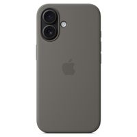 Apple Coque en silicone MagSafe Apple iPhone 16 - Stone Gray