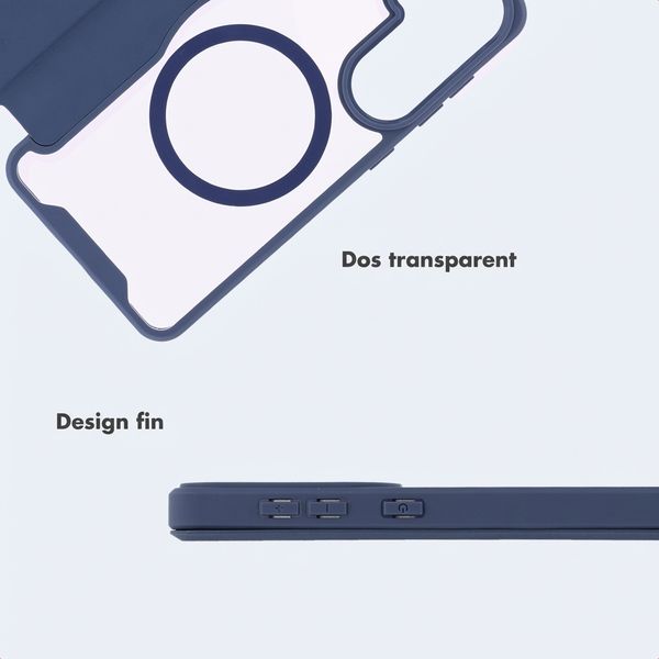 imoshion Bookcase transparente avec MagSafe Samsung Galaxy S26 - Bleu