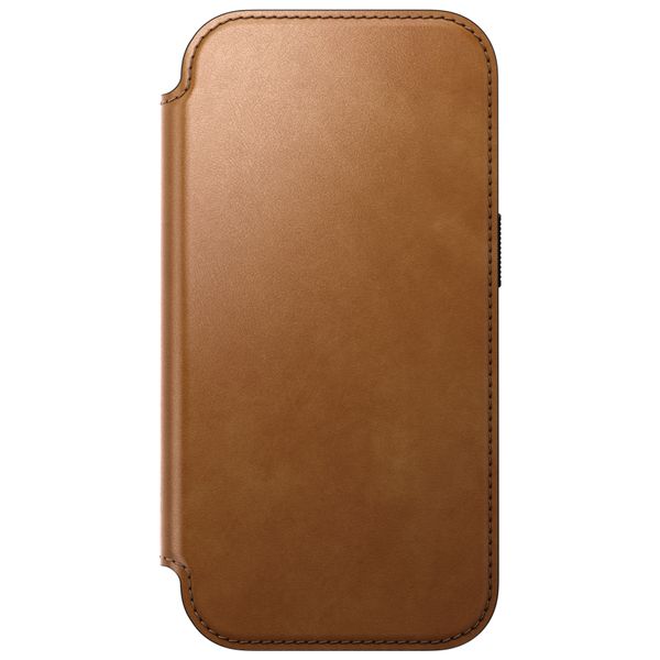 Nomad Étui de télephone portefeuille Modern Leather Folio Apple iPhone 18 Pro Max - English Tan