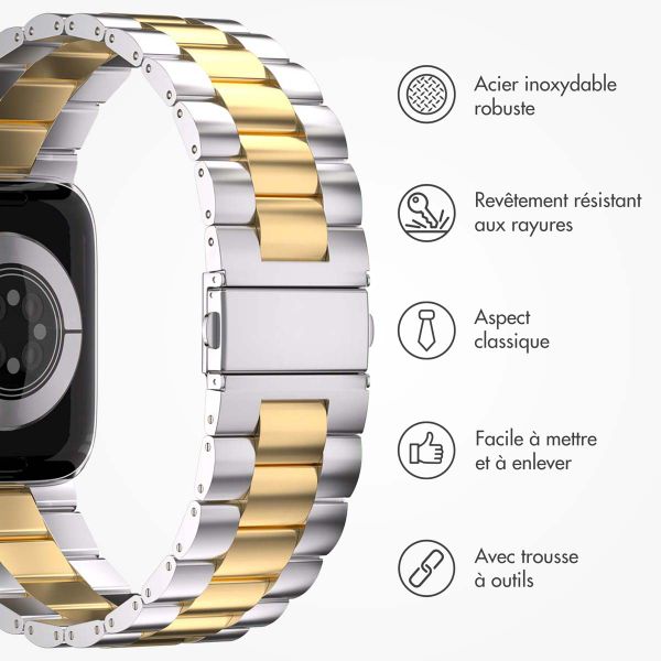 imoshion Bracelet acier Apple Watch | 38/40/41/42 mm - Argent & Or